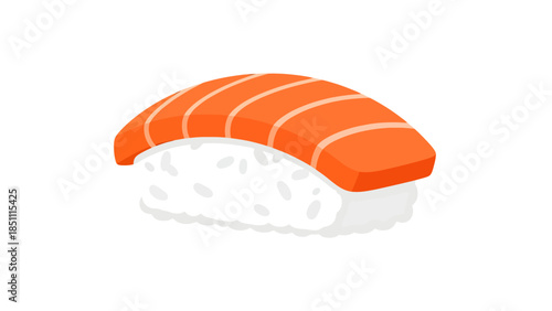Fresh Salmon Nigiri Sushi Platter for Japanese Cuisine Delights