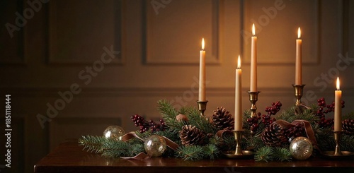 Christmas Candles and Festive Decor