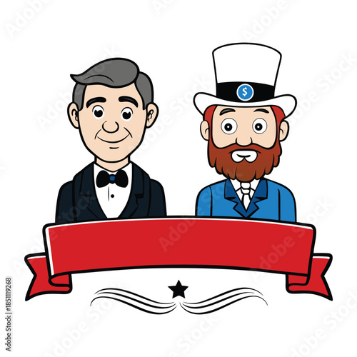 A patriotic USA background featuring George Washington and Abraham Lincoln, blending historic portraits with stars and stripes to honor leadership, freedom, and the nation’s enduring legacy.
