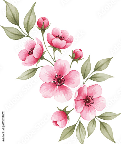 Delicate pink floral arrangement