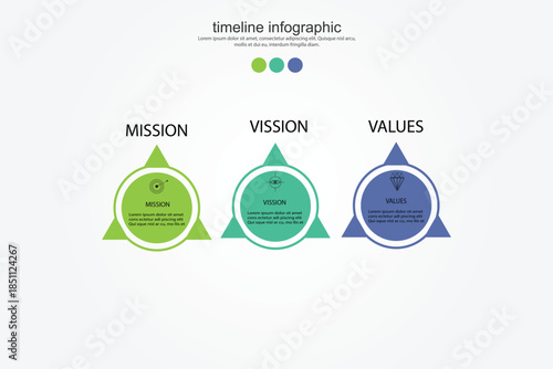 Mission vision values icon design.Organization mission vision values icon design vector EPS 10