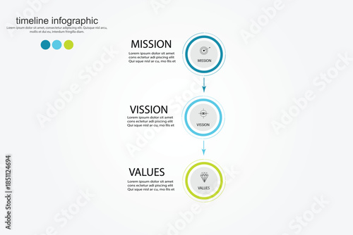 Mission vision values icon design.Organization mission vision values icon design vector EPS 10