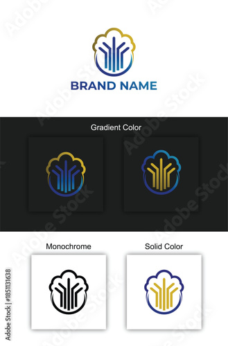 A modern finance logo combining a stylized tree and upward chart, symbolizing sustainable growth and long-term financial stability.
Designed for financial institutions, investment firms, fintech, etc.