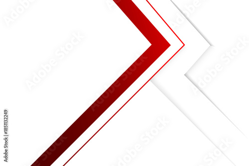 Red triangle vector background overlap layer on white space for text and background design