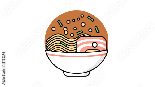 Traditional Japanese Matcha Dessert in a White Bowl with Toppings and Sauces