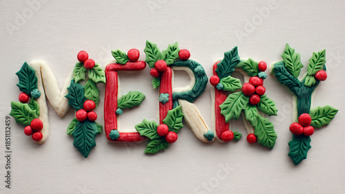 christmas wreath on a wooden background