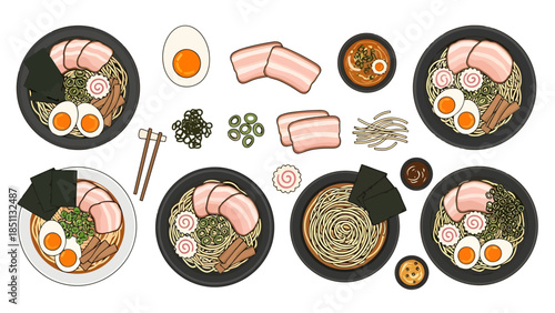 Assorted Sushi Platters with Fresh Ingredients for Japanese Cuisine Experience