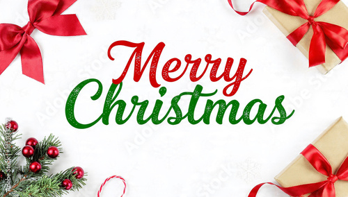 merry christmas greeting card