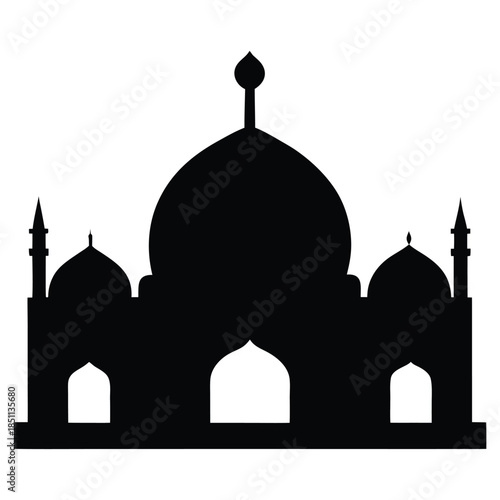 taj mahal vector illustration