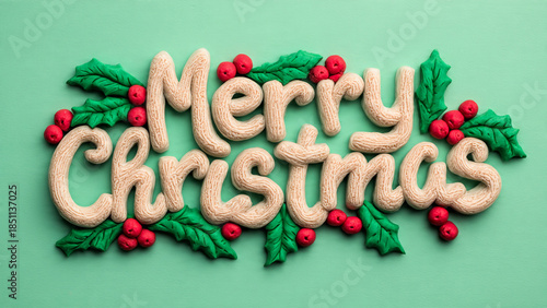 christmas cookies on a red background