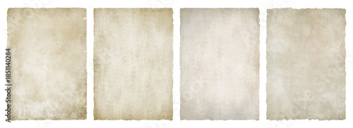 Old vintage paper sheets with textured surface. Aged background texture of parchment with stains and weathered antique look