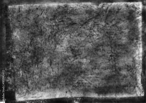 Large vector halftone vintage paper texture with a transparent background