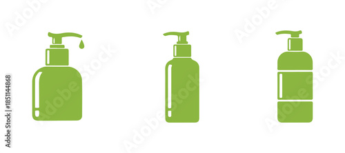 Icons for cosmetic containers. Cream jar. Symbol for skincare products. Isolated vector illustration.