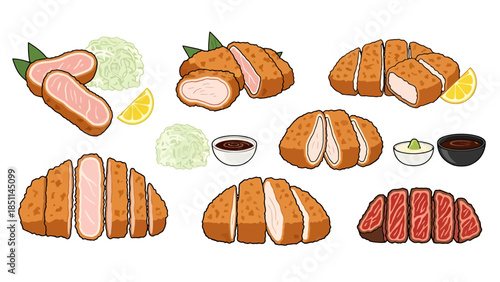 Assorted Fresh Croissants and Pastries for Breakfast or Bakery Display