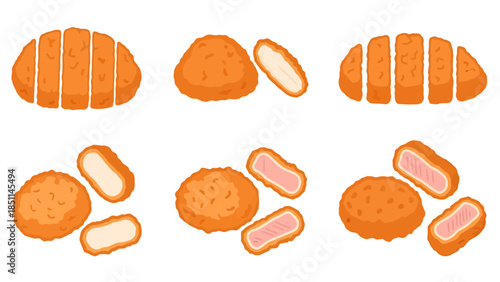 Variety of Fresh Bread and Pastries for Breakfast or Snack