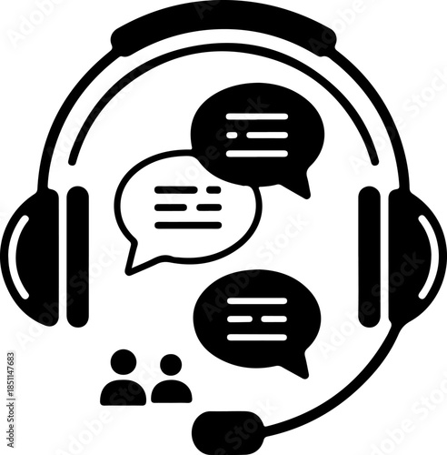 headphones icon vector illustration