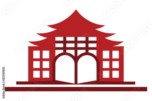 Modern Library Architecture Building Shaped Like an Open Book, Innovative Design for Education and Knowledge