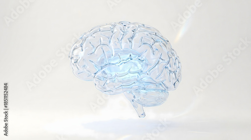 Brain in Thought: An illuminating representation of the human mind, showcasing the intricate structure of the brain and highlighting the power of thought and consciousness.