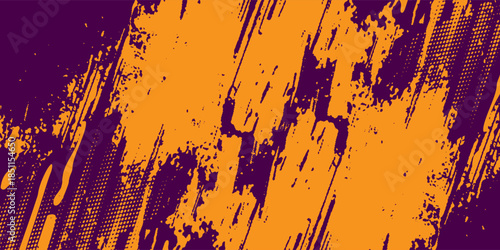 Geometric grunge brush stroke abstract background for racing style car wrapping template and sports jersey fabric template