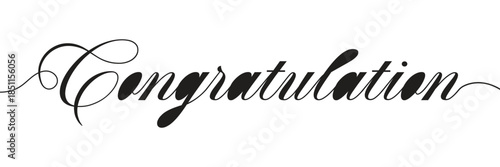 Congratulations text calligraphy. congratulation text design for wishing card design. vector illustration. .EPS 10 .