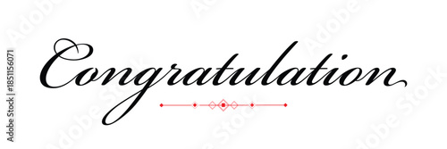 Congratulations text calligraphy. congratulation text design for wishing card design. vector illustration. .EPS 10 .