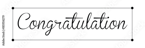 Congratulations text calligraphy. congratulation text design for wishing card design. vector illustration. .EPS 10 .