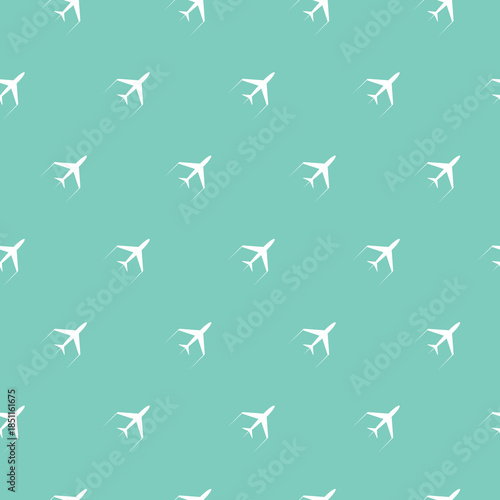 Plane seamless pattern isolated on color  background