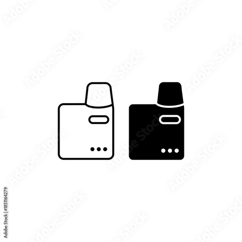 Vape icons set vector illustration