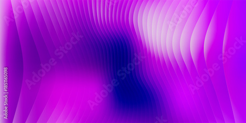 Graphic design art of abstract illusion of spiral with geometric shapes of pink and violet neon lines