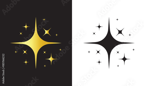 png icon star with christmas shining polygon vector shape magic sparkle sky falling night fantasy pattern decoration tree toy space symbol rating winning. black and white stars. vector eps file