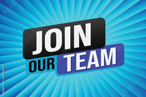 join our team word concept vector illustration with modern futuristic 3d style for landing page template ui web mobile app poster banner flyer background gift card coupon label wallpaper

