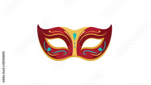 Elegant Venetian Masquerade Mask With Intricate Designs, Perfect for Festive Celebrations And Costume Parties