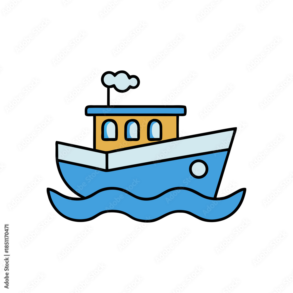 Obraz premium boat and sea