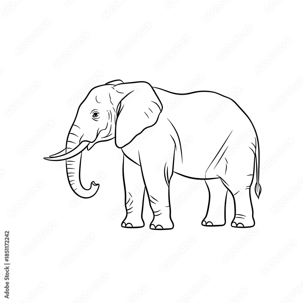 Obraz premium elephant vector illustration