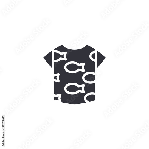 Pet clothing icon illustrating animal apparel, cute design, comfort wear, and fashionable pet outfits.