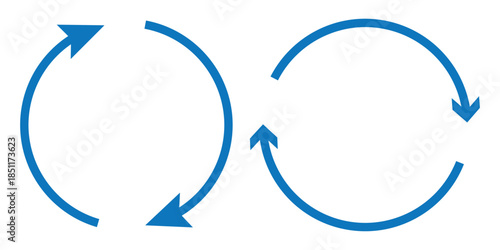 Recurring icon vector design. icon doodle hand drawn.