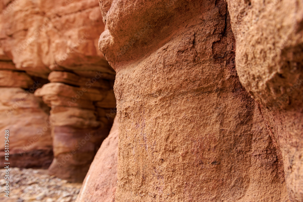 Fototapeta premium Red canyon in Eilat, Israel