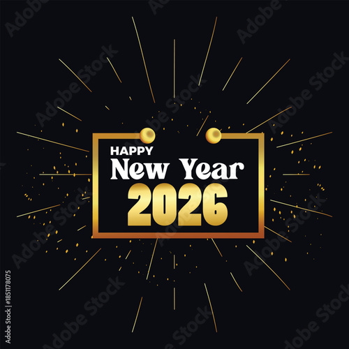 Happy new year 2026 background banner. Happy new year design.
colorful truncated number illustrations. Premium vector design. New Year greetings and celebrations. Annual conference banner.