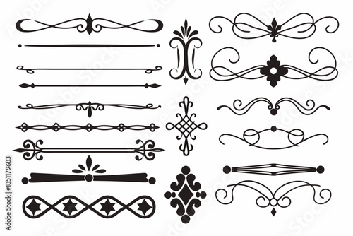 Collection of ornate dividers