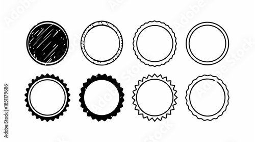 Collection of decorative circular designs