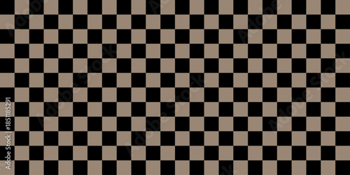 Elegant Geometric Checkerboard Texture in Black and Neutral Beige for Abstract Background