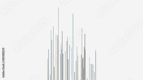 Tall thin gray bars on white background.