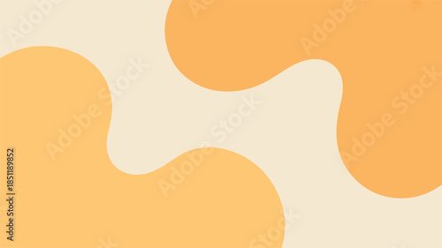 abstract background with fluid organic shapes in pastel orange and cream tones soft curves and smooth transitions creating tranquil and modern visual design