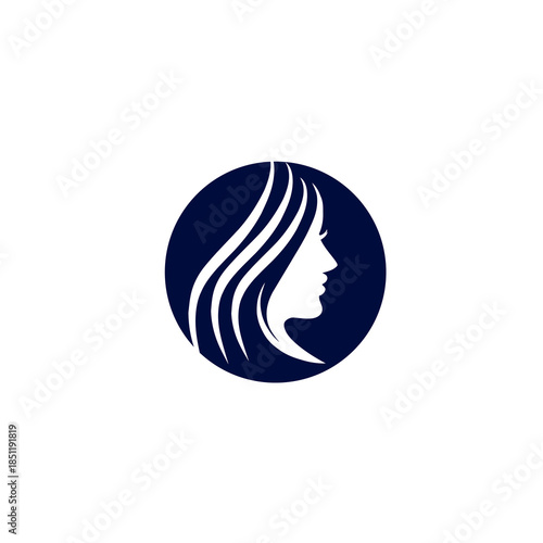 beauty woman logo design for salon, makeover, hair stylist, hair cut. beauty vector logo design. beauty logo design elegant
