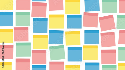 Colorful Sticky Notes Background Vector for Creative Projects and Organizational Tools