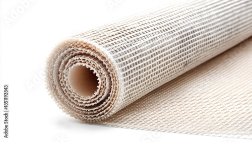Rolled Non-Slip Rug Pad on White