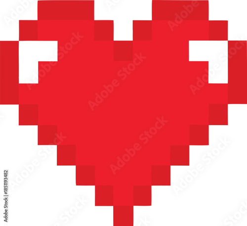 Pixel heart illustration
