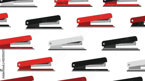 Colorful Office Stapler Collection Vector for Modern Administrative Designs, User-Friendly and Professional Aesthetic