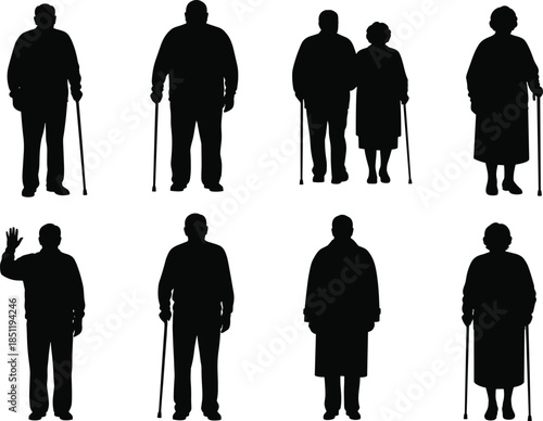 Optimized Title American pit bull terrier vector set with standing sitting and running dog silhouettes for pet care breed promotion and graphics