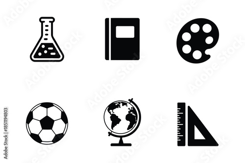 Back to School and Science Education Icons Collection